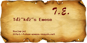 Tőkés Emese névjegykártya